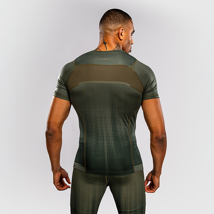 Venum Stealth Kort&aelig;rmet Rashguard Khaki Gr&oslash;n