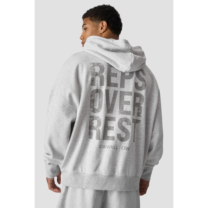 Grit Hoodie, Light Grey Melange