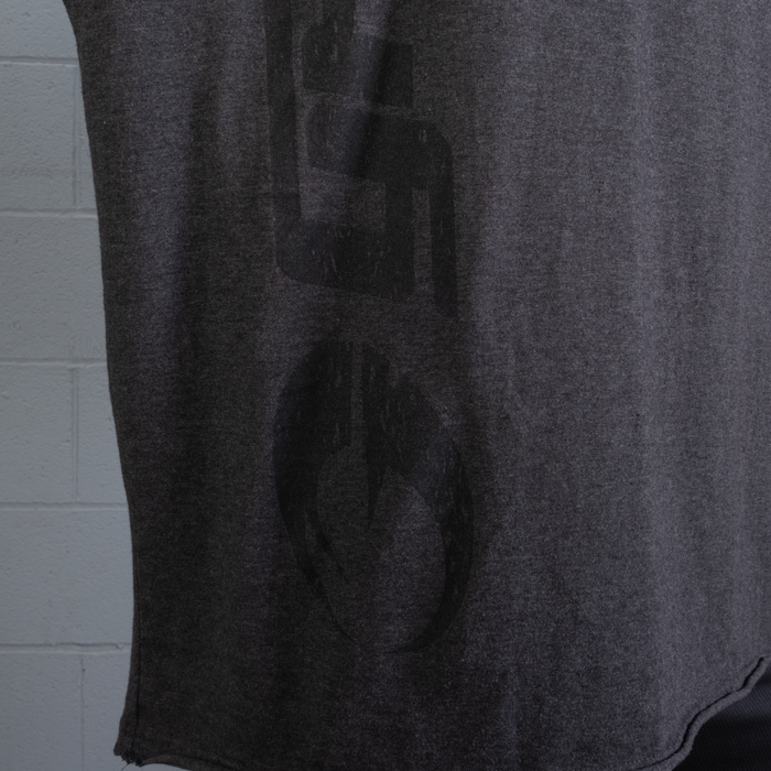 Gasp Iron Tee, Dark Grey Melange