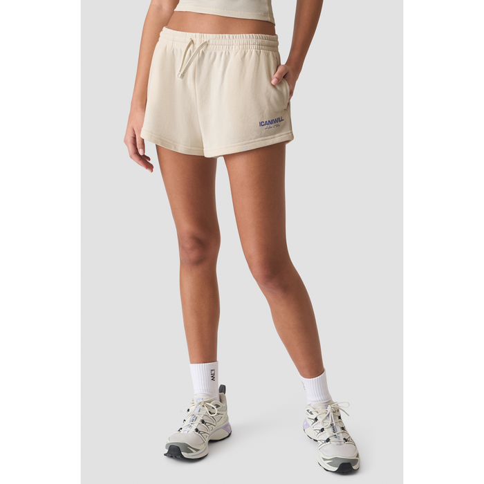 Everyday Terry Mid Shorts Beige