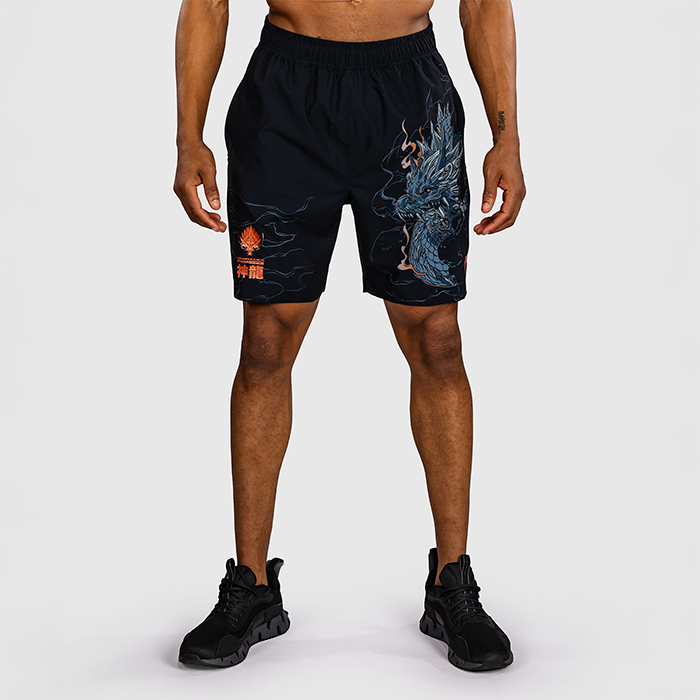 Venum Thunder Dragon Tr&aelig;ningsshorts Sort Gr&aring; Kobber