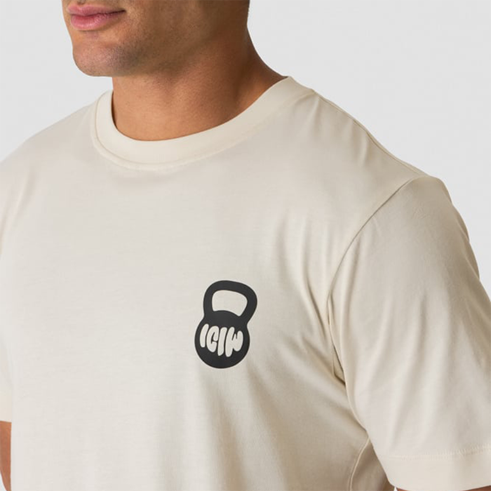 Everyday T-shirt Print Beige