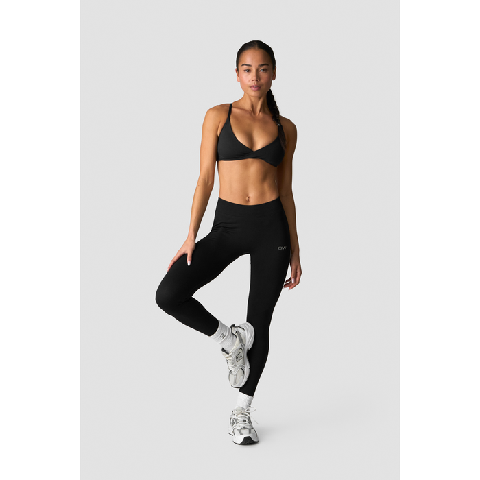 Define Seamless Tights Lav Talje Sort
