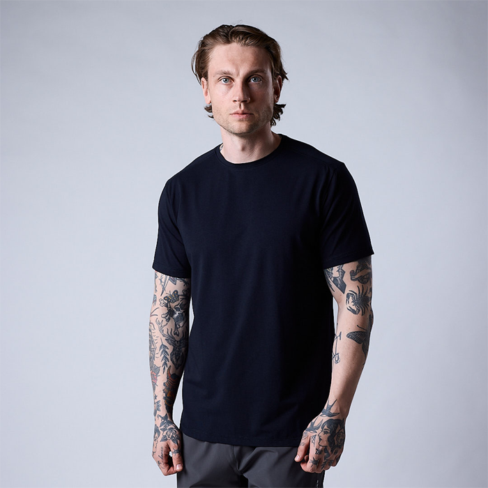Bamboo T-shirt Marinebl&aring;