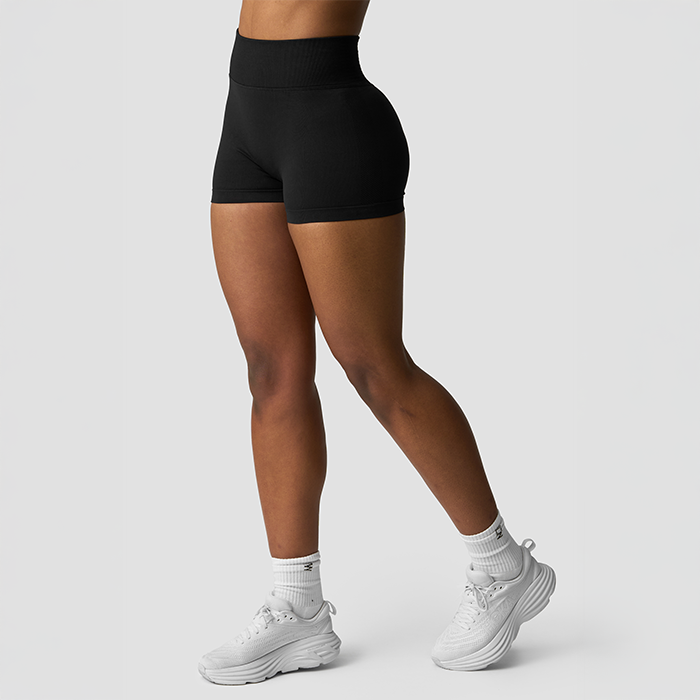 Define Seamless V-formede shorts Sort