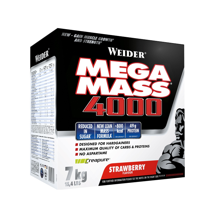 Mega Mass 4000 Gainer 7 kg jordgubb