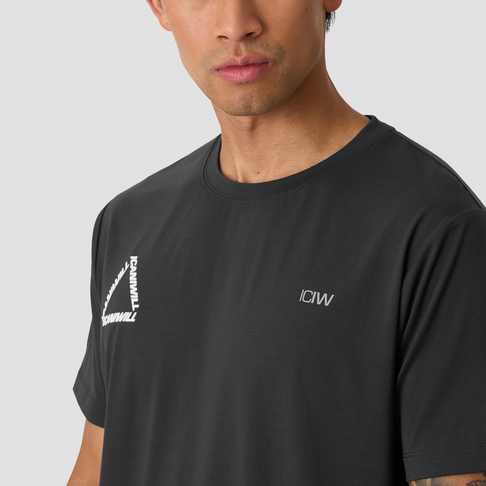 Mirage Dri-release T-shirt Print, Storm Grey