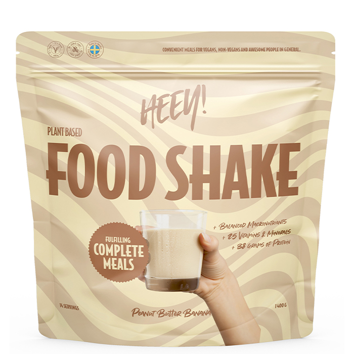 Vegansk Food Shake M&aring;ltidsers&auml;ttning 1400 g jordnotssmor_banan