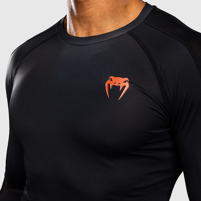 Venum Thunder Dragon Lang&aelig;rmet Rashguard Sort Gr&aring; Kobber