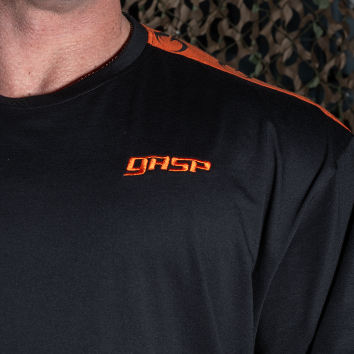 Track Iron Tee, Black/Flame