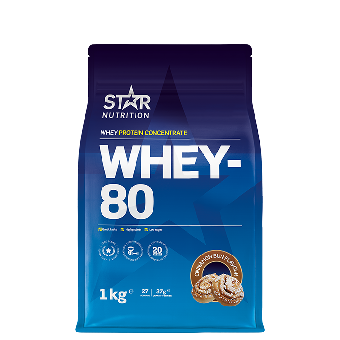 Whey-80 Valleprotein 1 kg Double Rich Chocolate