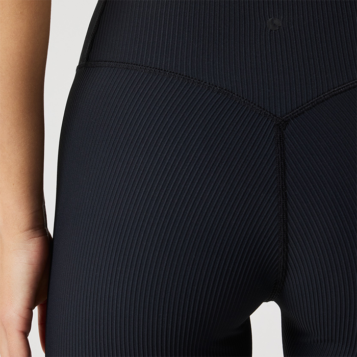 Studio Ribbed Tights Sort