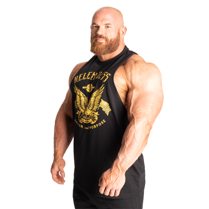 Relentless Cut Out T‑Shirt Sort Gul
