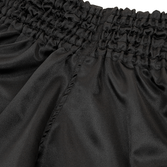 Klassiske Muay Thai Shorts Sort/Hvid