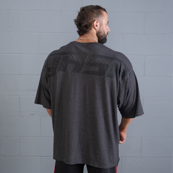 Gasp Iron Tee, Dark Grey Melange