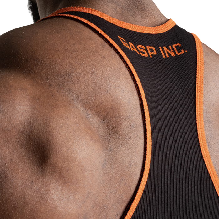 Ribbet Tanktop Sort Orange
