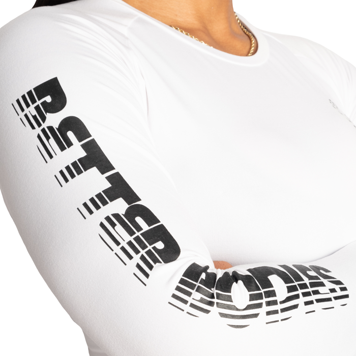 82 Lang&aelig;rmet T-shirt Hvid
