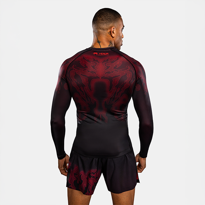 Venum Spectre Lang&aelig;rmet Rashguard Sort R&oslash;d