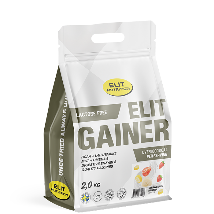 ELIT Gainer Laktosefri 2 kg strawberry_banana